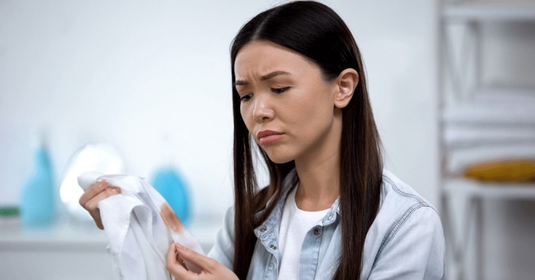 stained t-shirt coffee stain