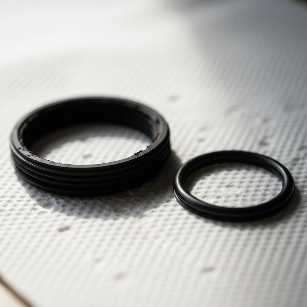 Rubber O-ring gasket replacement for Nespresso leaking water troubleshooting